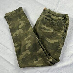 WHITE SAND Military Camo Pants Green Buckled Trouser Pocket EU 50 / US 34x30